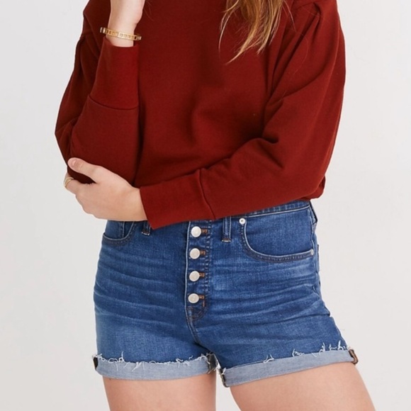 Madewell Pants - Madewell high rise button fly cutoff denim shorts